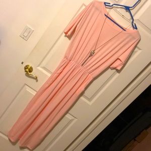 MAXI DRESS | PINK | SILVER NECKLACE 💫💎